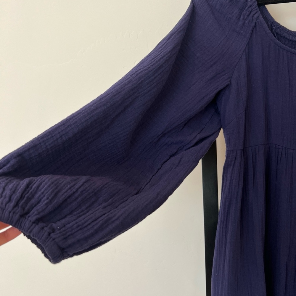 Universal Thread Women’s Deep Blue Casual Long Prairie Dress - Picture 3 of 7